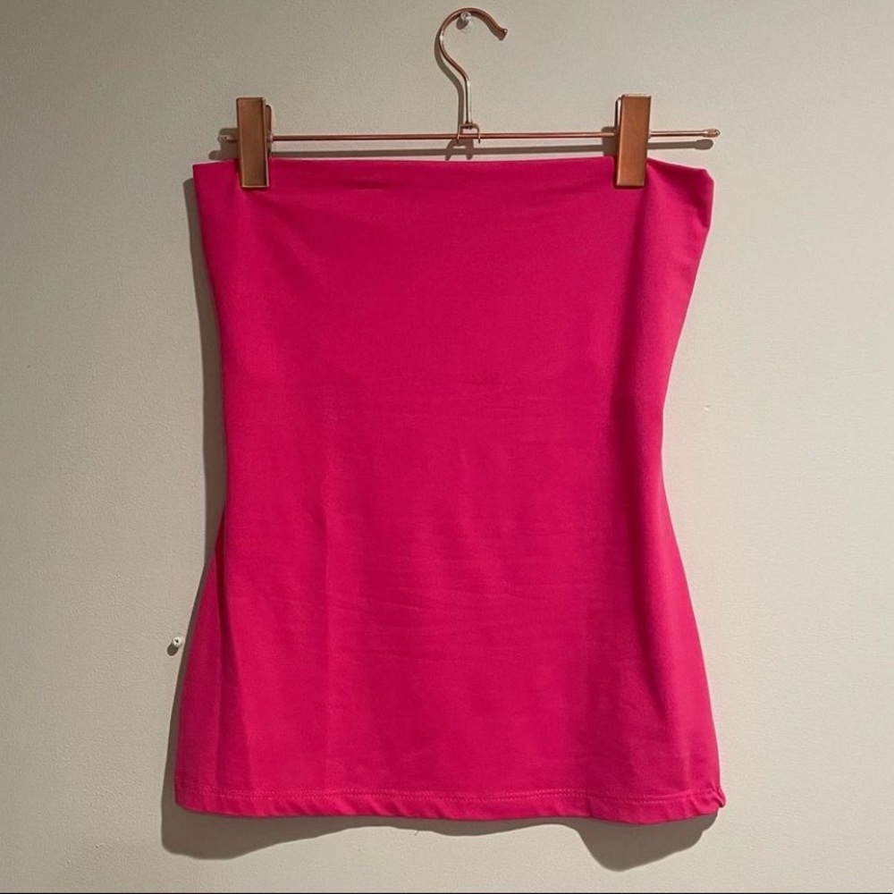 Susana Monaco Strapless Pink Top